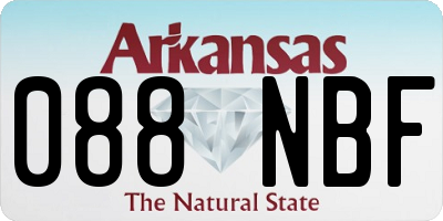 AR license plate 088NBF