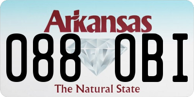 AR license plate 088OBI