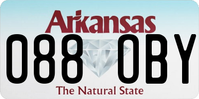 AR license plate 088OBY