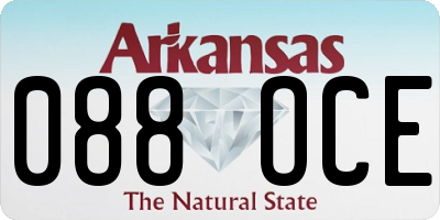 AR license plate 088OCE