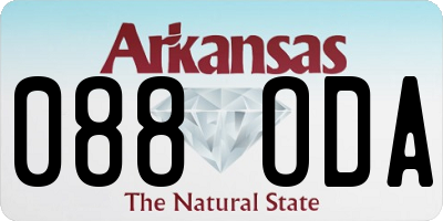 AR license plate 088ODA