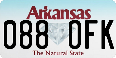 AR license plate 088OFK