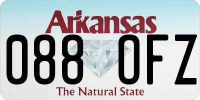 AR license plate 088OFZ