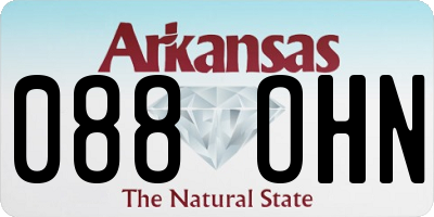 AR license plate 088OHN