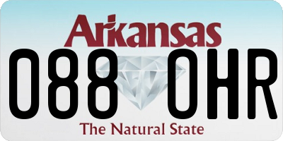 AR license plate 088OHR