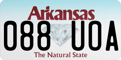 AR license plate 088UOA