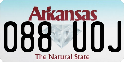 AR license plate 088UOJ