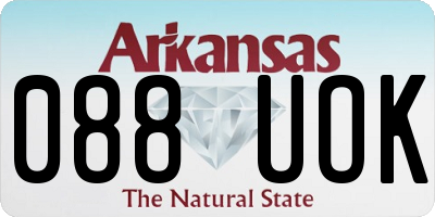 AR license plate 088UOK