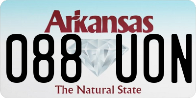 AR license plate 088UON