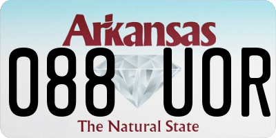 AR license plate 088UOR