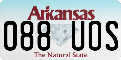 AR license plate 088UOS