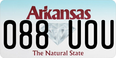 AR license plate 088UOU