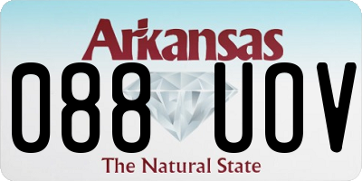 AR license plate 088UOV