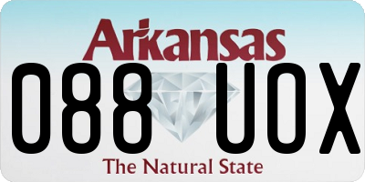 AR license plate 088UOX