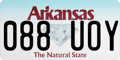 AR license plate 088UOY
