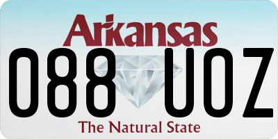 AR license plate 088UOZ