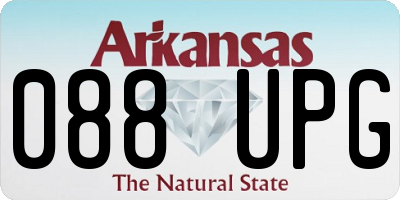 AR license plate 088UPG