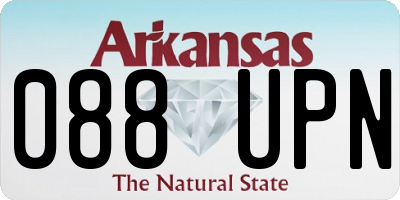 AR license plate 088UPN