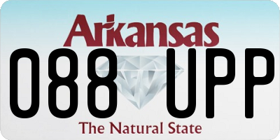 AR license plate 088UPP