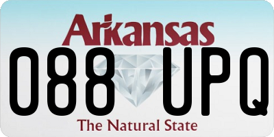 AR license plate 088UPQ