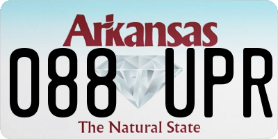 AR license plate 088UPR