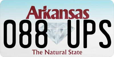 AR license plate 088UPS