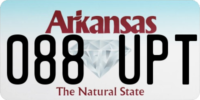 AR license plate 088UPT