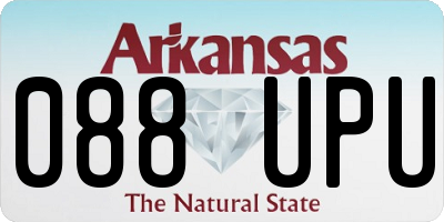 AR license plate 088UPU