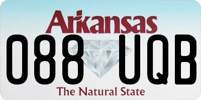 AR license plate 088UQB