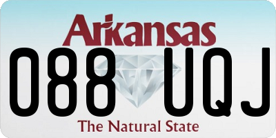 AR license plate 088UQJ