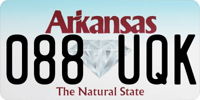 AR license plate 088UQK