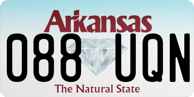 AR license plate 088UQN