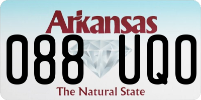 AR license plate 088UQO