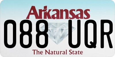 AR license plate 088UQR