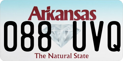 AR license plate 088UVQ