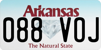 AR license plate 088VOJ