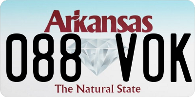 AR license plate 088VOK