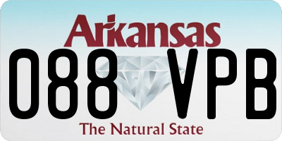 AR license plate 088VPB