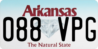 AR license plate 088VPG