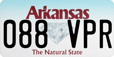 AR license plate 088VPR