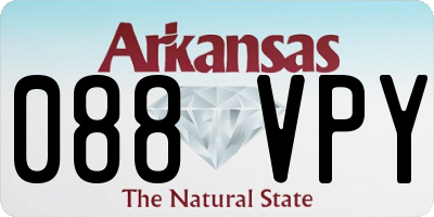 AR license plate 088VPY