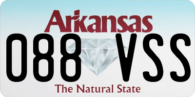 AR license plate 088VSS