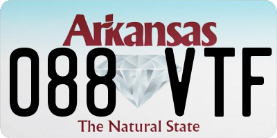 AR license plate 088VTF
