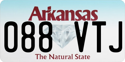AR license plate 088VTJ