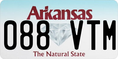 AR license plate 088VTM