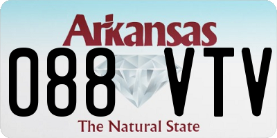 AR license plate 088VTV