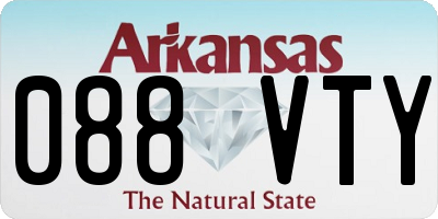 AR license plate 088VTY
