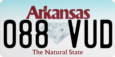 AR license plate 088VUD