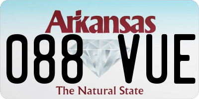 AR license plate 088VUE