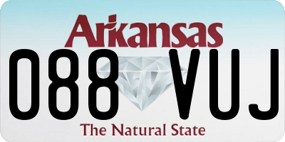 AR license plate 088VUJ